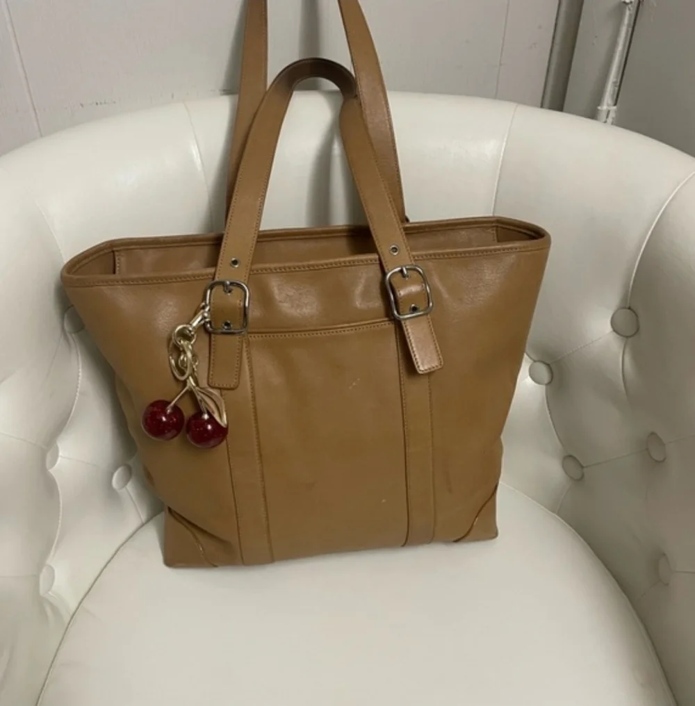 Vintage Coach Hampton Large Carryall Tote Bag, Style 5143 Gorgeous Tan Leather - Picture 1 of 7